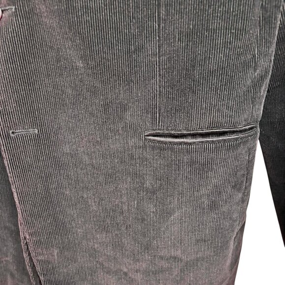 Polo Ralph Lauren Black Cotton Corduroy Made in Italy Blazer - Picture 10 of 12